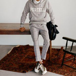 Todd Snyder x Converse Jack Purcell Men's Jogger Pants in Dark Sapphire Plaid